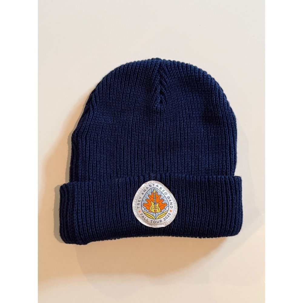 Trey Anastasio Band Fall Tour 2022 Navy Blue Knit Cuffed Beanie Hat Phish TAB